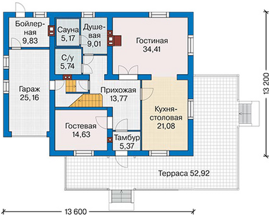 Планировка проекта дома №60-34 60-34_p (1).png